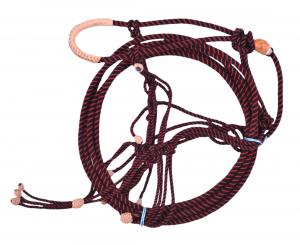 FINEKNITTED HEADSTALLS WITH LEATHER BUTTONS Cabresto Fino Con Botones De Piel