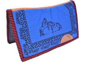 SQUARE WATER RESISTANT CANVAS SADDLE PAD WITH SQUARE BACK Carona Repelente Cuadrada