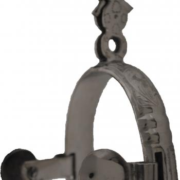 FINE STAINLESS STEEL SPURS TO COLEADERO Espuelas Finas Charras de Acero Inoxidable Para Coleadero