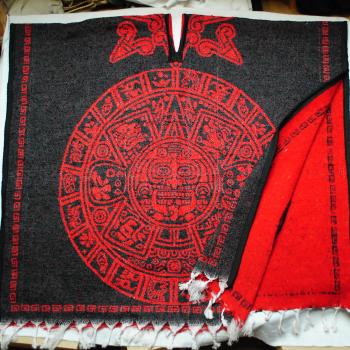 PONCHO WOOL REVERSIBLE Poncho Gaban De Lana Reversible