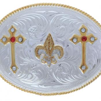GERMAN SILVER BUCKLE Hebilla Alpaca