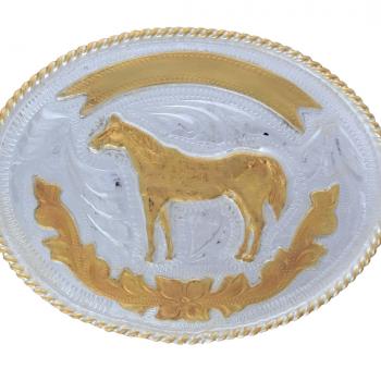 GERMAN SILVER BUCKLE Hebilla Alpaca