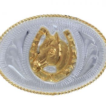 GERMAN SILVER OVAL FOR BOYS BUCKLE Hebilla Oval de Alpaca para Jovenes