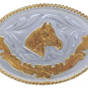 GERMAN SILVER OVAL FOR BOYS BUCKLE Hebilla Oval de Alpaca para Jovenes