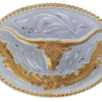 GERMAN SILVER OVAL FOR BOYS BUCKLE Hebilla Oval de Alpaca para Jovenes