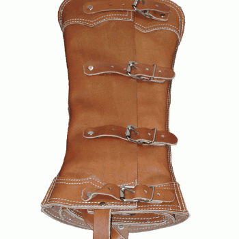 SHORT LEATHER HALF CHAPS Polaina De Cuero Corta