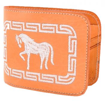 STITCHED LEATHER WALLET Carteras De Cuero Bordada