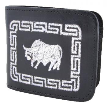 STITCHED LEATHER WALLET Carteras De Cuero Bordada