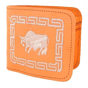 STITCHED LEATHER WALLET Carteras De Cuero Bordada