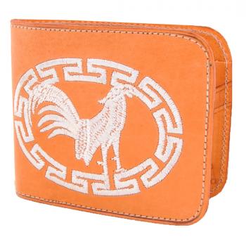 STITCHED LEATHER WALLET Carteras De Cuero Bordada