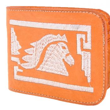 STITCHED LEATHER WALLET Carteras De Cuero Bordada