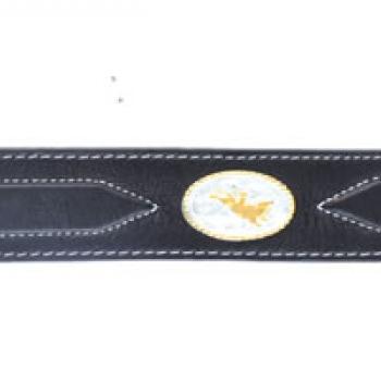 CHARRO LEATHER BELT WITH PADDED Cinto De Cuero Charro Acoginado