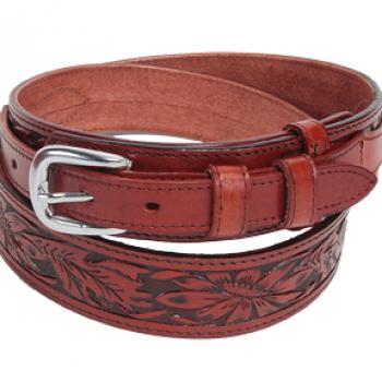 FINE RANGER WESTERN LEATHER BELT Cinto Fino de Cuero Tipo Ranger Western