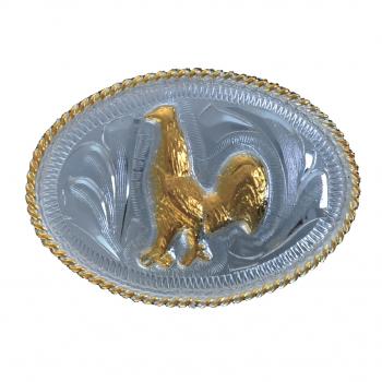 GERMAN SILVER OVAL FOR BOYS BUCKLE Hebilla Oval de Alpaca para Jovenes