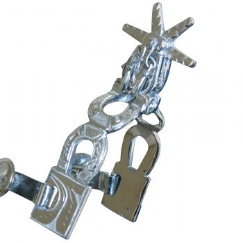 FINE STAINLESS STEEL SPURS Espuelas Finas Charras de Acero Inoxidable.