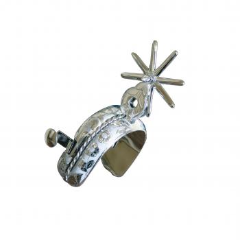 FINE STAINLESS STEEL SPURS Espuelas Finas Charras de Acero Inoxidable.