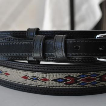 FINE RANGER WESTERN LEATHER BELT Cinto Fino de Cuero Tipo Ranger Western 211