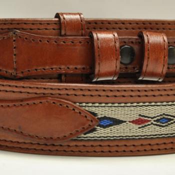 FINE RANGER WESTERN LEATHER BELT Cinto Fino de Cuero Tipo Ranger Western212