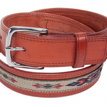 CLOTH LEATHER BELTS Cinto de Cuero con tela 361