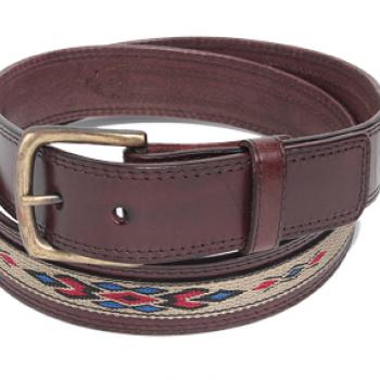 CLOTH LEATHER BELTS Cinto de Cuero con tela362