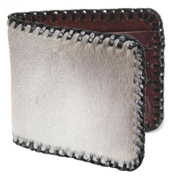 EXOTIC ORIGINAL LEATHER WITH HAIR WALLET Cartera Exotica de Cuero con Pelo de la Res 451