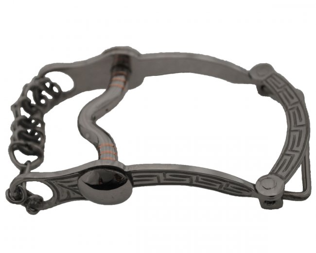 FINE STAINLESS STEEL BIT BUCKLES Hebilla Freno de Acero Inoxidable Grabado Fino