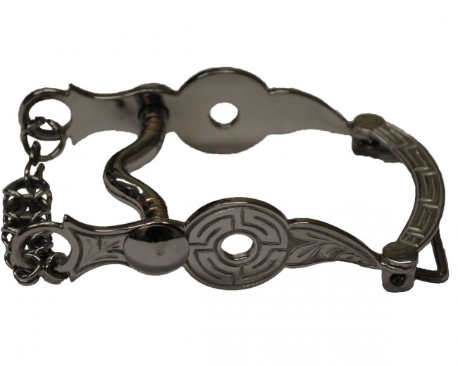 FINE STAINLESS STEEL BIT BUCKLES Hebilla Freno de Acero Inoxidable Grabado Fino