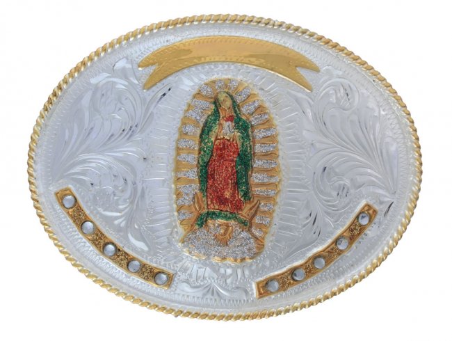 GERMAN SILVER BUCKLE Hebilla Alpaca Grande