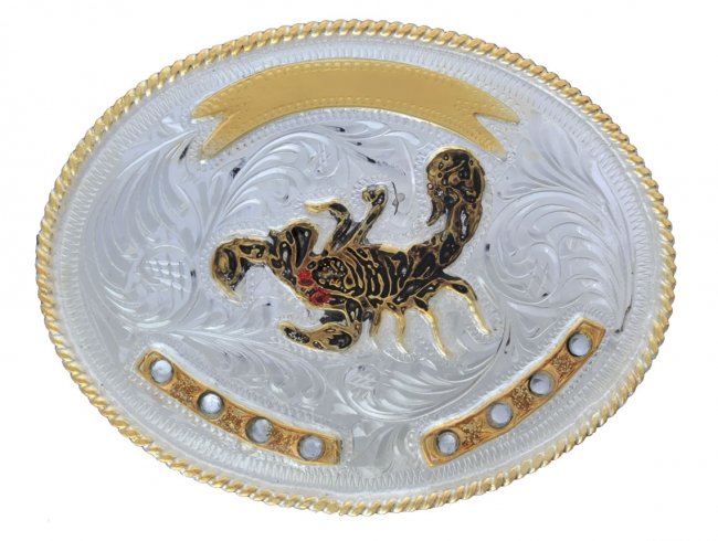 GERMAN SILVER BUCKLE Hebilla Alpaca