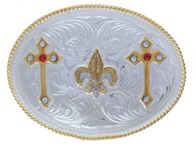 GERMAN SILVER BUCKLE Hebilla Alpaca