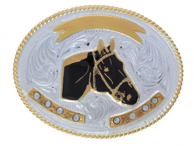 GERMAN SILVER BUCKLE Hebilla Alpaca