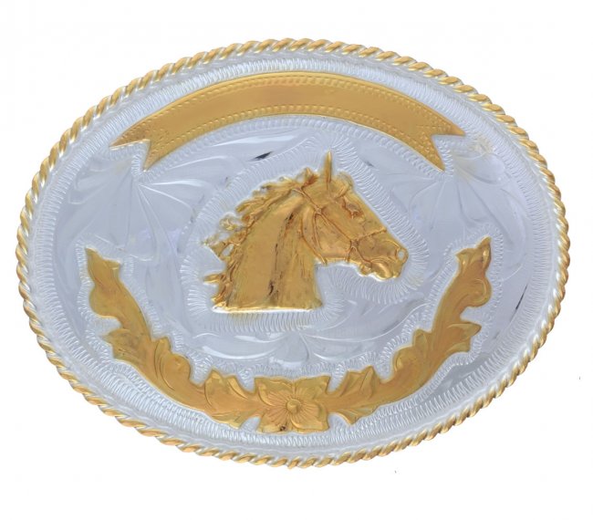 GERMAN SILVER BUCKLE Hebilla Alpaca