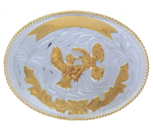 GERMAN SILVER BUCKLE Hebilla Alpaca