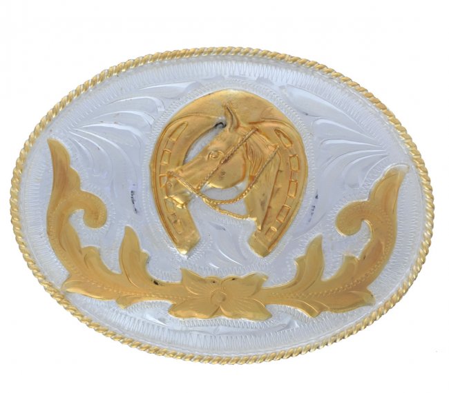 GERMAN SILVER BUCKLE Hebilla Alpaca