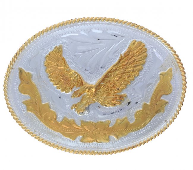 GERMAN SILVER OVAL BUCKLE Hebilla Oval de Alpaca