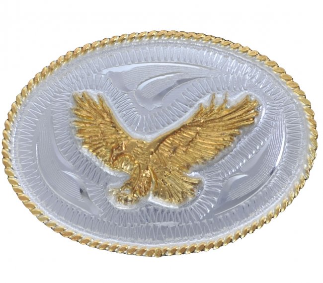 GERMAN SILVER OVAL FOR BOYS BUCKLE Hebilla Oval de Alpaca para Jovenes