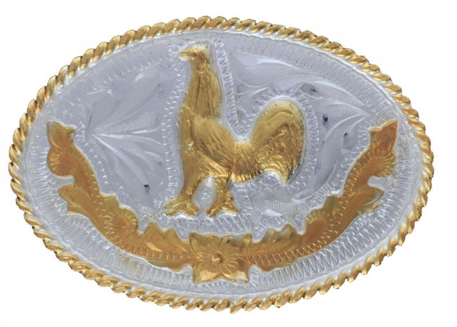 GERMAN SILVER OVAL FOR BOYS BUCKLE Hebilla Oval de Alpaca para Jovenes
