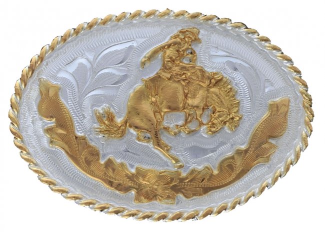 GERMAN SILVER OVAL FOR BOYS BUCKLE Hebilla Oval de Alpaca para Jovenes