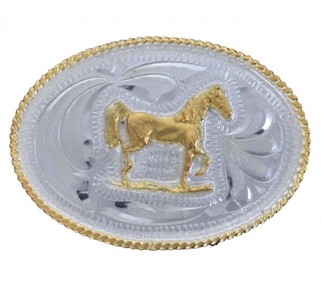 GERMAN SILVER OVAL FOR BOYS BUCKLE Hebilla Oval de Alpaca para Jovenes