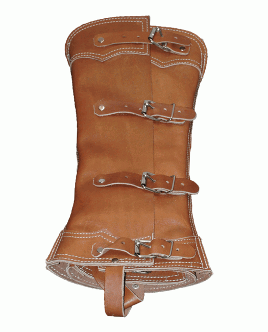 SHORT LEATHER HALF CHAPS Polaina De Cuero Corta