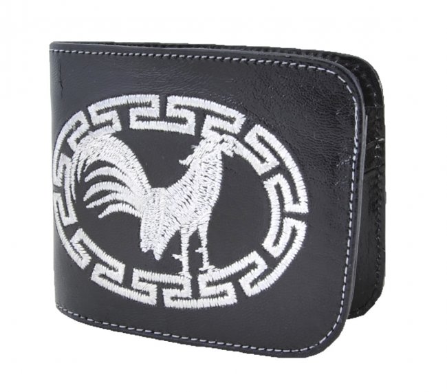 STITCHED LEATHER WALLET Carteras De Cuero Bordada