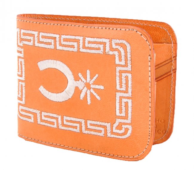 STITCHED LEATHER WALLET Carteras De Cuero Bordada