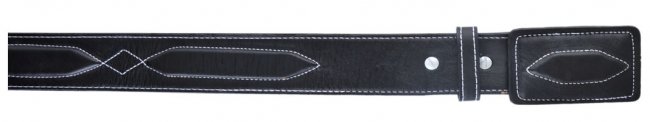 CHARRO LEATHER BELT WITH PADDED Cinto De Cuero Charro Acoginado