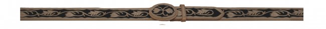 CHARRO LEATHER BELT WITH CARVED DESIGN Cinto De Cuero Charro Navajeado