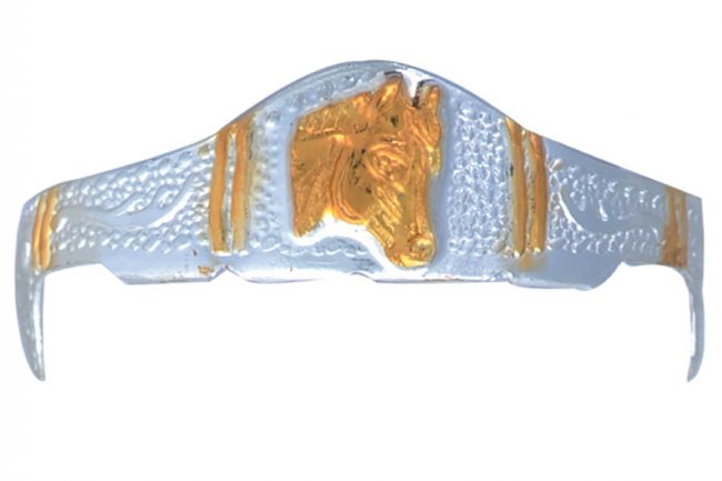 NICKLEL PLATED BOOT BACK Talonera Alpaca