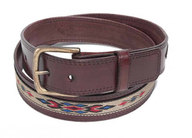 CLOTH LEATHER BELTS Cinto de Cuero con tela362