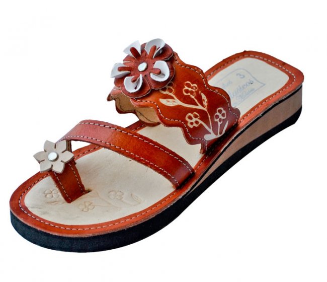 LEATHER SANDALS Huarache De Piel Para Dama