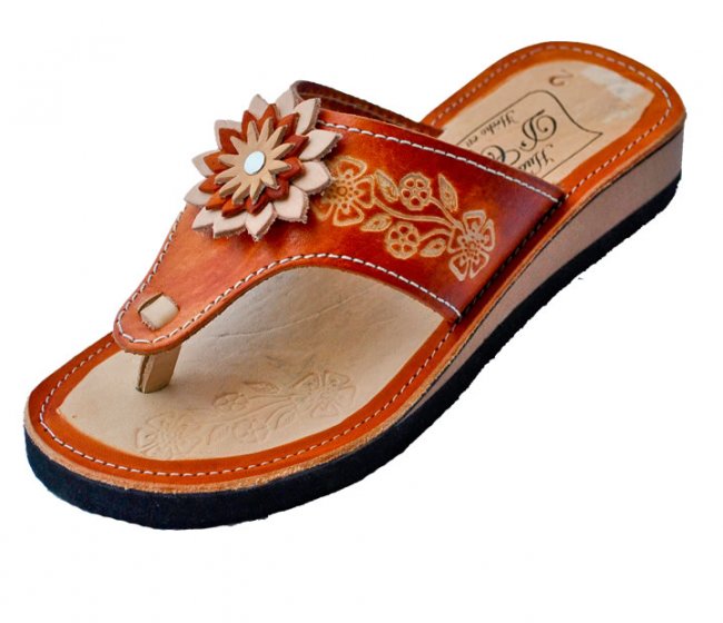 LEATHER SANDALS Huarache De Piel Para Dama